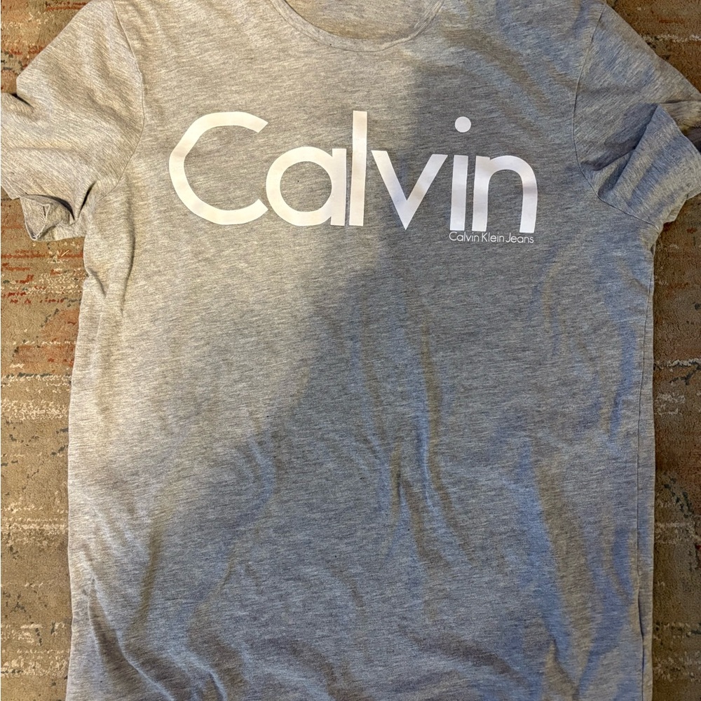 Calvin Klein Gray Logo Tee